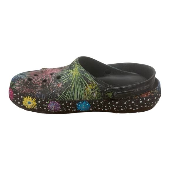 CROCS BAND FIREWORKS LIGHTS WORK, BLK/MULTI, #204048 SIZE 6 Men/8 Women main image 11